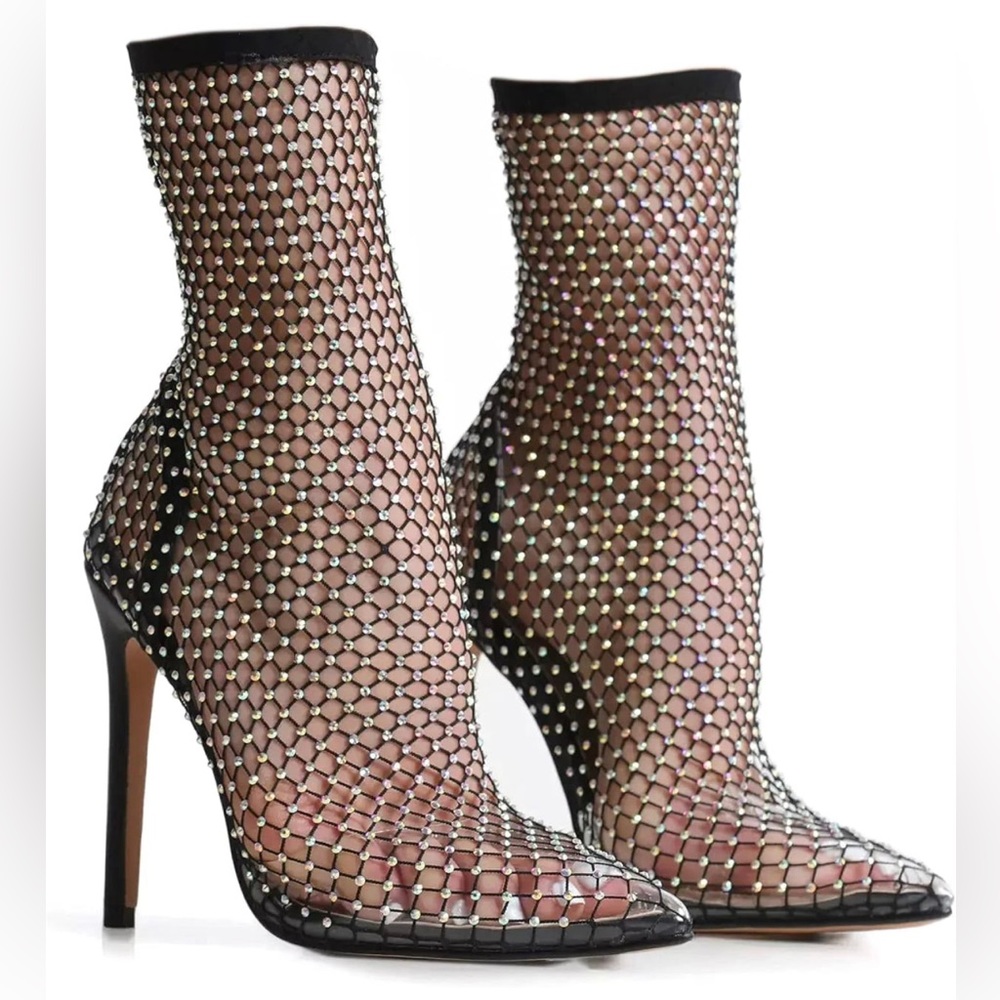 Rhinestone Heels. Size 8